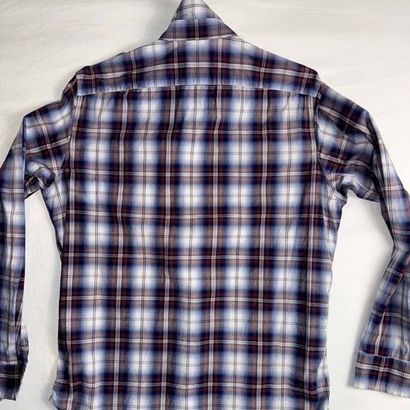 Men’s Banana Republic Plaid Button-Down Shirt Size Medium - Picture 2 of 5